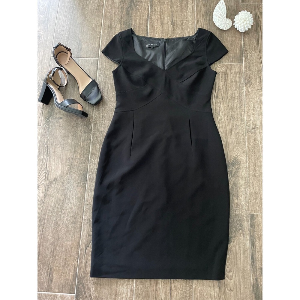 Jones New York Black Sheath Mini Dress